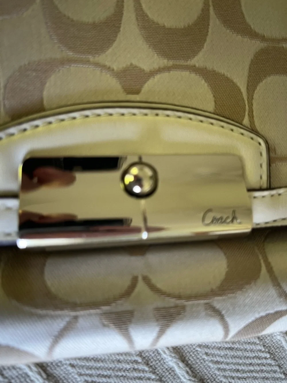 Coach Kristin Signature flap wristlet clutch